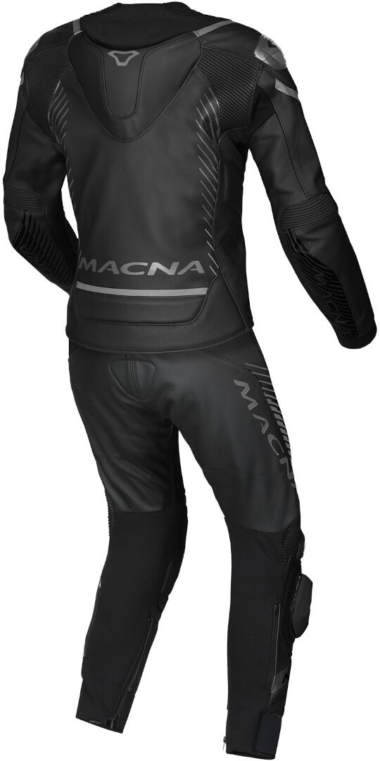 Macna Tronniq 穴あきレディースツーピースオートバイレザースーツ 黒 40 図2