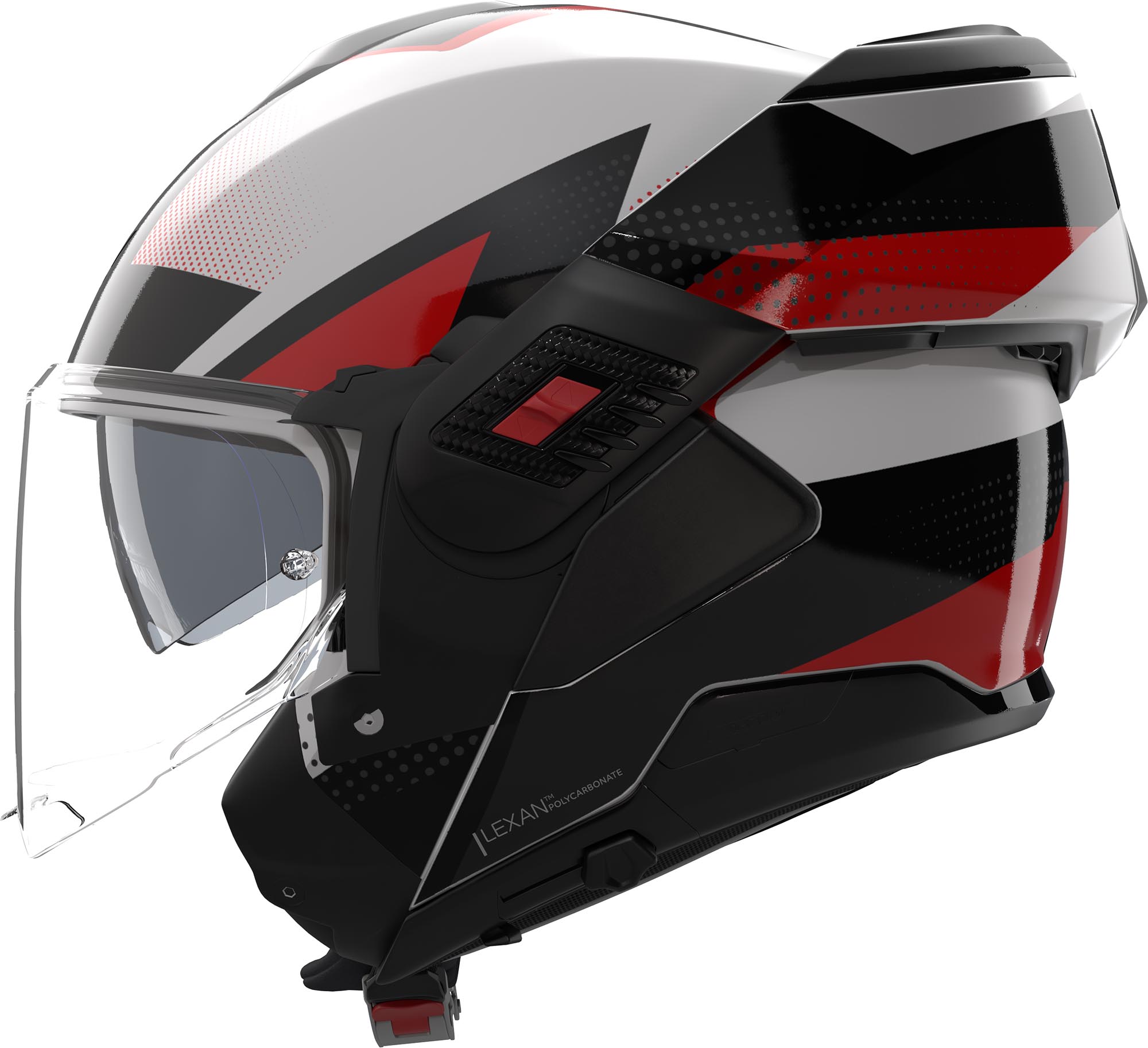 Nolan N120-1 Ciclone Capacete preto/branco/vermelho S (56) Figura 2