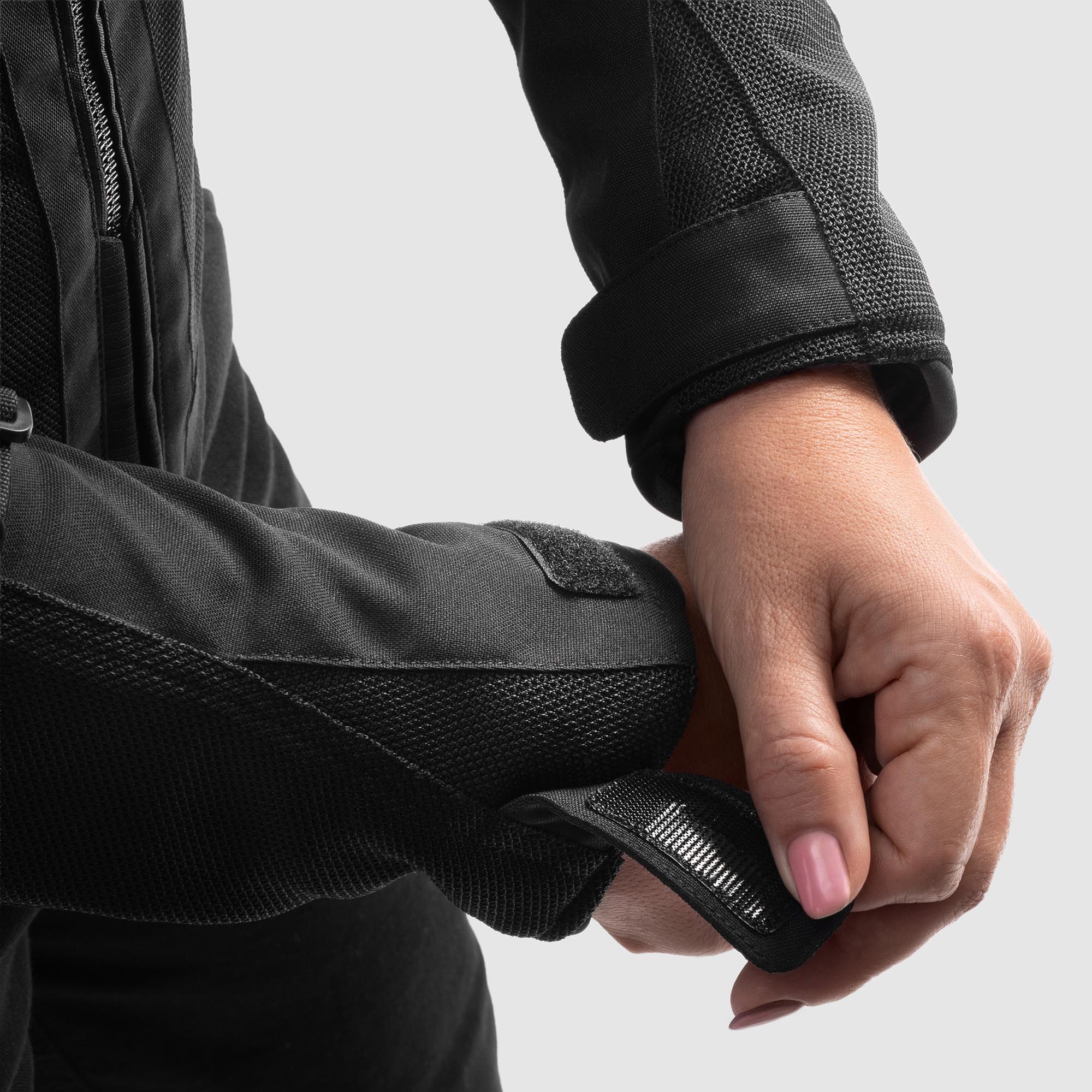 Side view of Rebelhorn Scandal 3 Ladies Motorcycle Textile Jacket