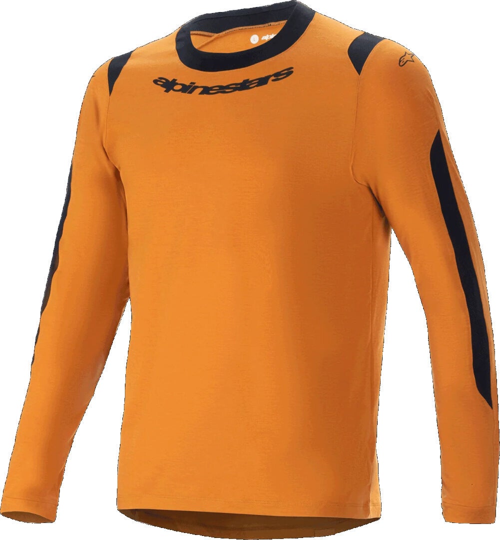 Alpinestars A-Dura Dri Wool Long Sleeve Bicycle Jersey Gold L Figure 1