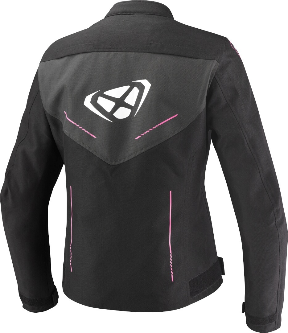 Ixon Prodigy Vattentät Damer Motocycle Textil Jacka svart/grå/rosa XS Figur 2