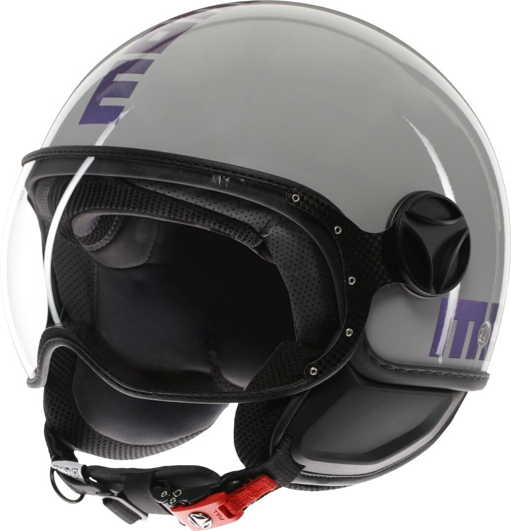 MOMO FGTR Classic Flip Jet hjelm grå/blå S (55/56) Figur 1
