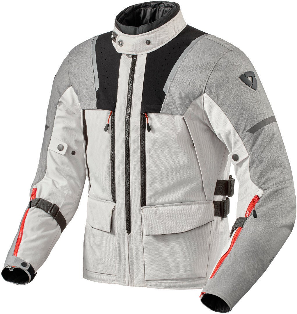 Revit Offtrack 2 H2O Motorcycle Textile Jacket grey/silver 4XL Figure 1