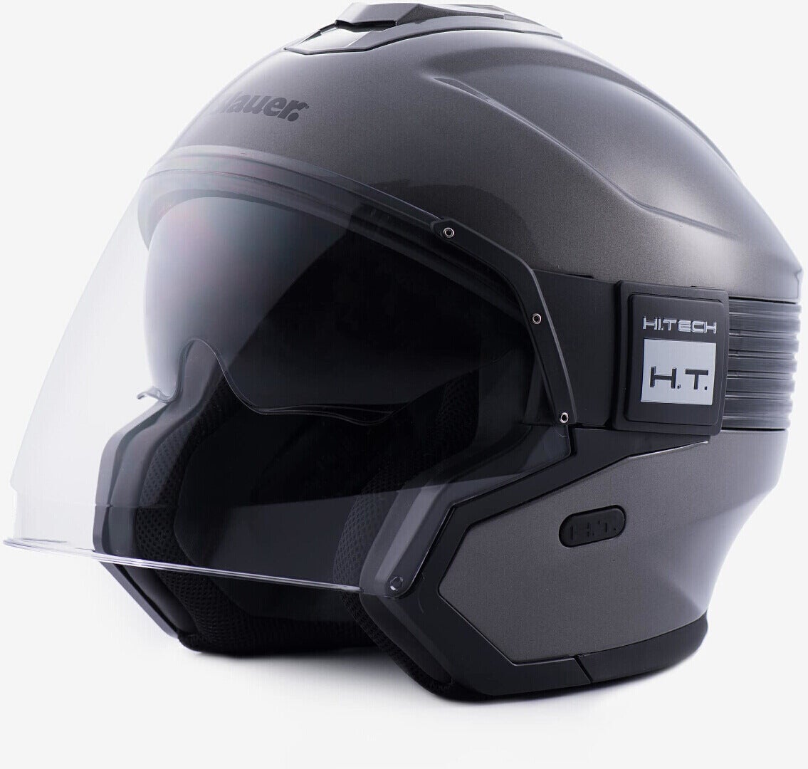 Blauer Hacker BTR Jet hjelm sort mat/grå S (55/56) Figur 2