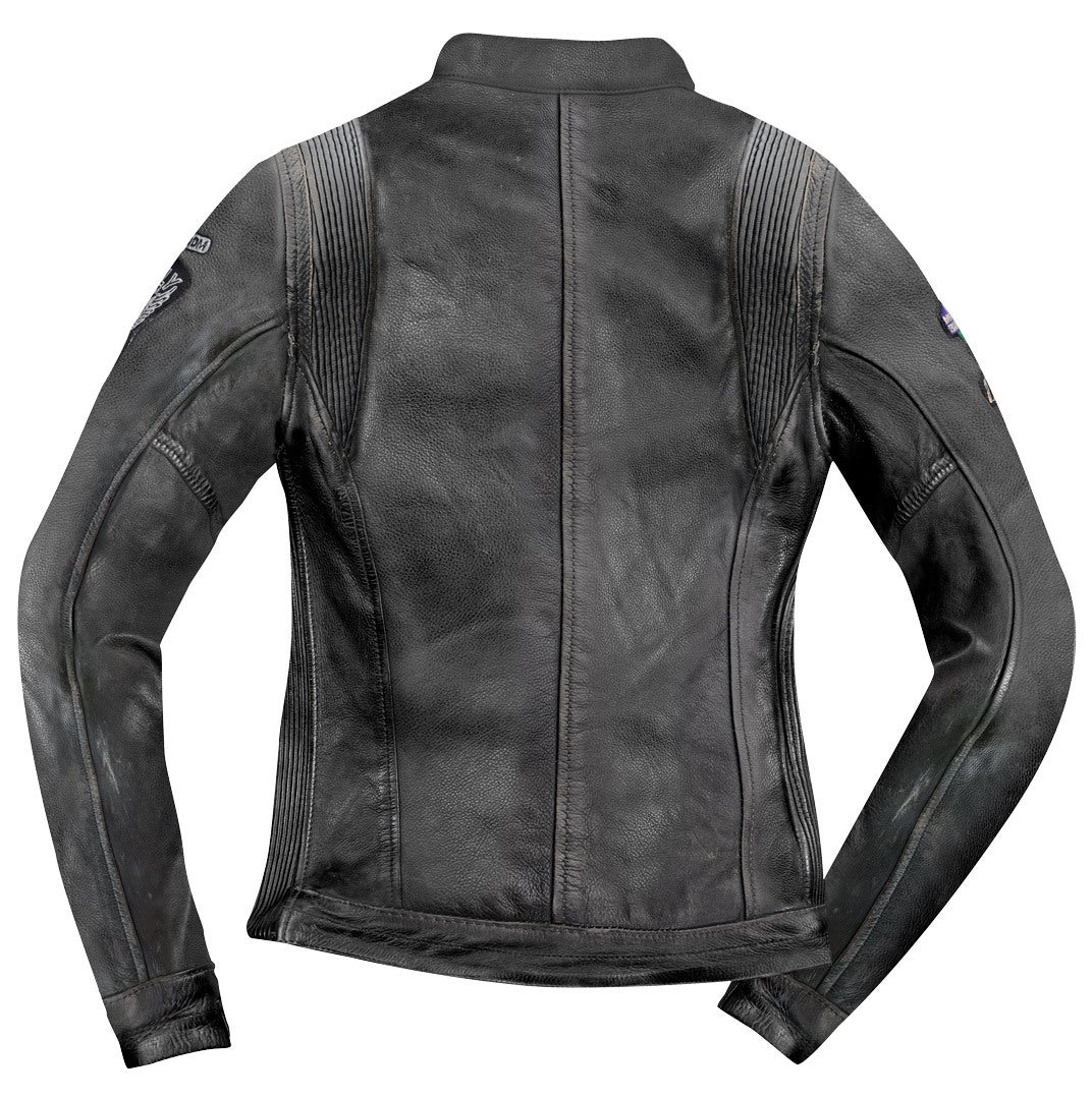 HolyFreedom Zero Damen Motorrad Lederjacke schwarz XXL Abbildung 3