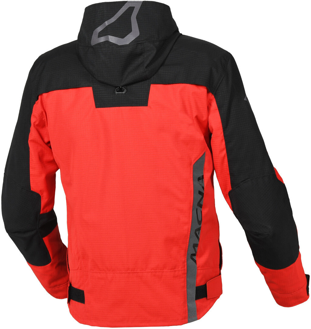 Macna Riggor wasserdichte Motorrad Textiljacke rot/schwarz XL Abbildung 2