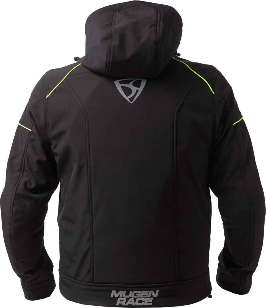 MUGENRACE Srippy waterproof Softshell Jacket black/neon M Figure 3