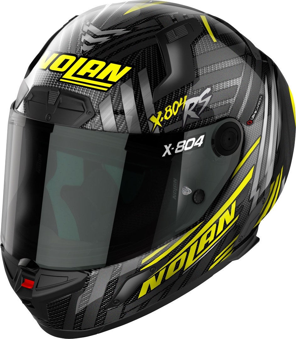 Nolan X-804 RS Ultra Carbon Spectre Hjelm sort/grå/gul L (60) Figur 1