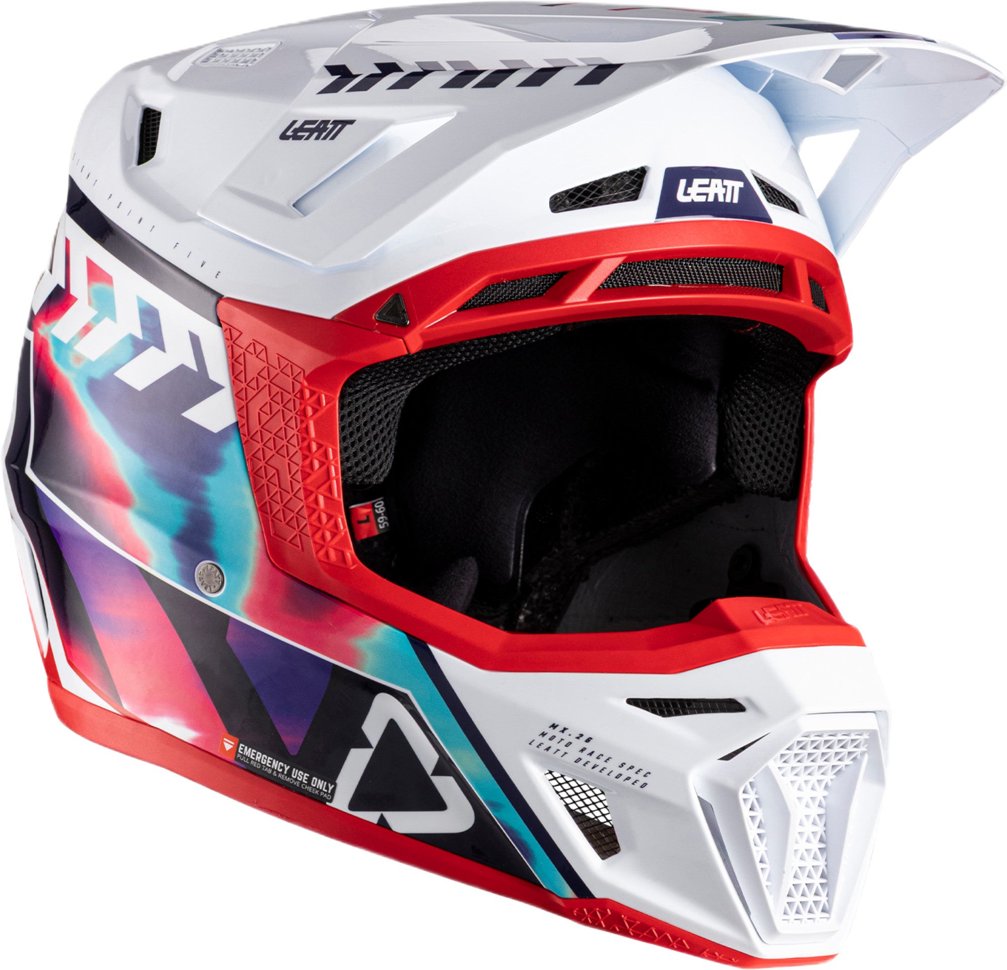Leatt 8.5 V26 Capacete de motocross com óculos de proteção Multi/VERMELHO S (55/56) Figura 2