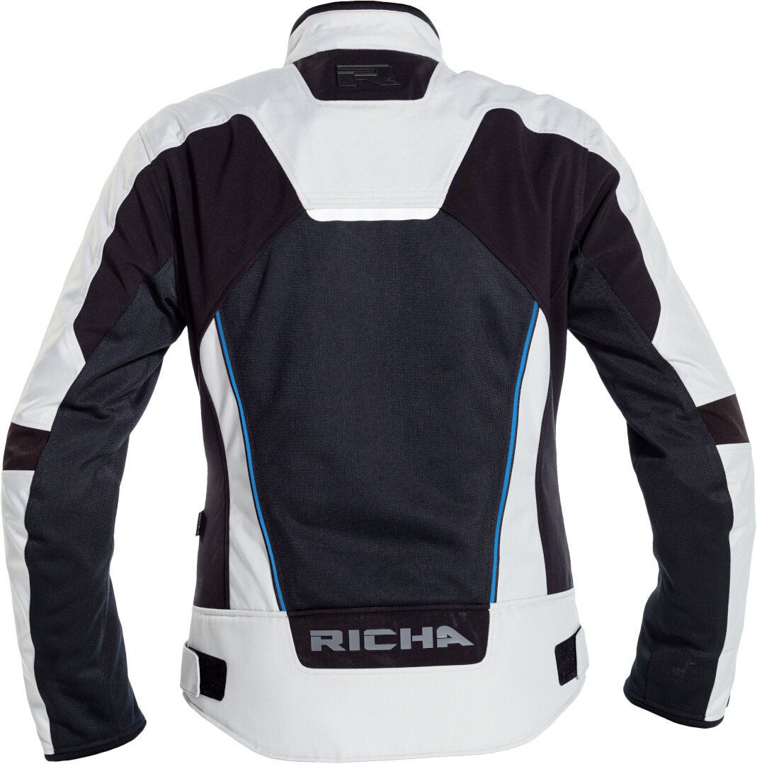 Richa Airstream-X imperméable à l’eau dames moto textile veste Gris clair/Noir M Figure 2