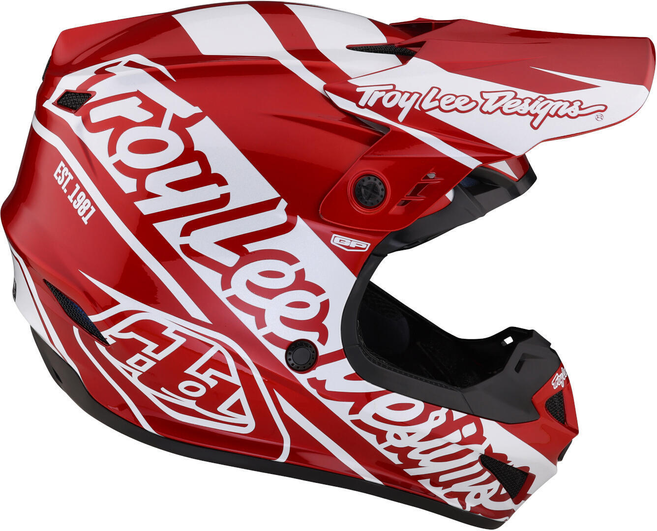 Troy Lee Designs GP Slice Cască de motocross Roșu/Alb M (57/58) Figura 5