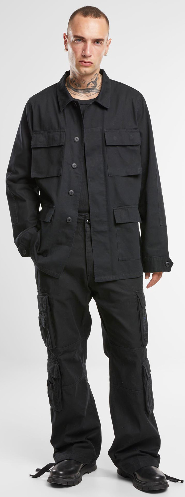 Brandit BDU Twill Jacka svart M Figur 3