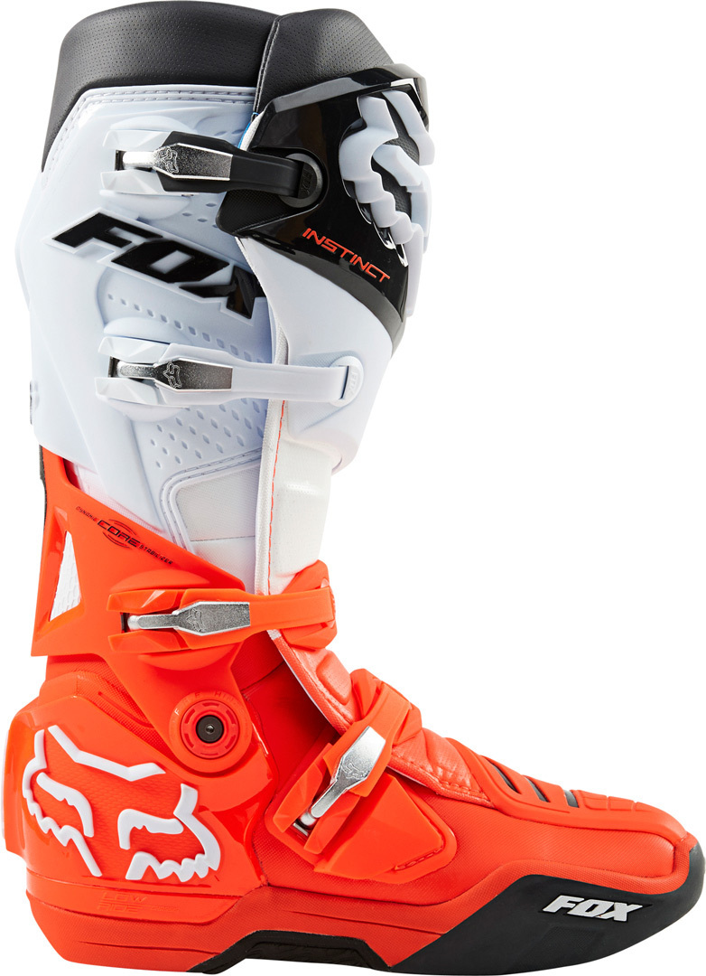 FOX Instinct Bottes motocross Noir/Blanc/Orange 12 Figure 5
