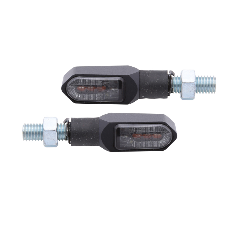 HIGHSIDER Smart Namiko-TS LED 2in1 Indikator DRL Kombination Body Svart / Lins Rökt (Par), Fram Figur 1