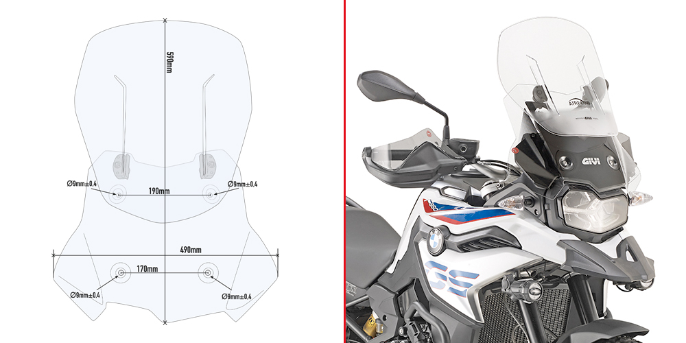 GIVI Vindruta Figur 1