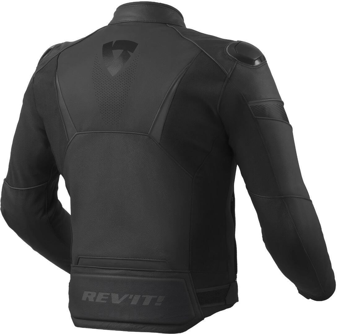 Revit Argon 2 perforerad motorcykel läderjacka svart/mörkgrå 48 Figur 2