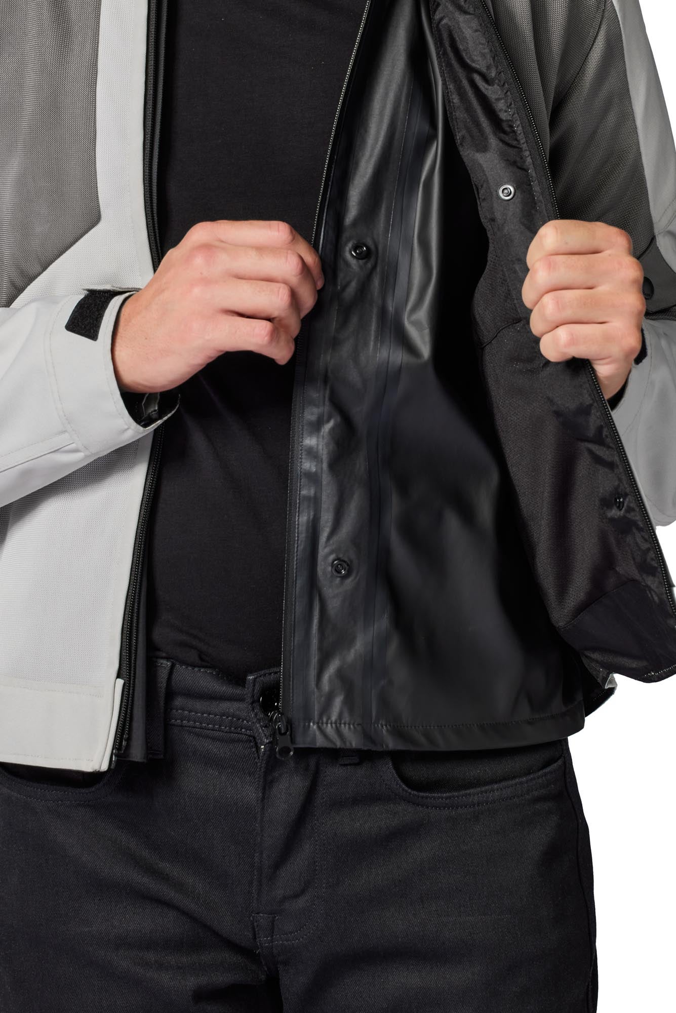 Revit Torque 3 H2O waterproof Motorcycle Textile Jacket light grey/red XL Figure 12