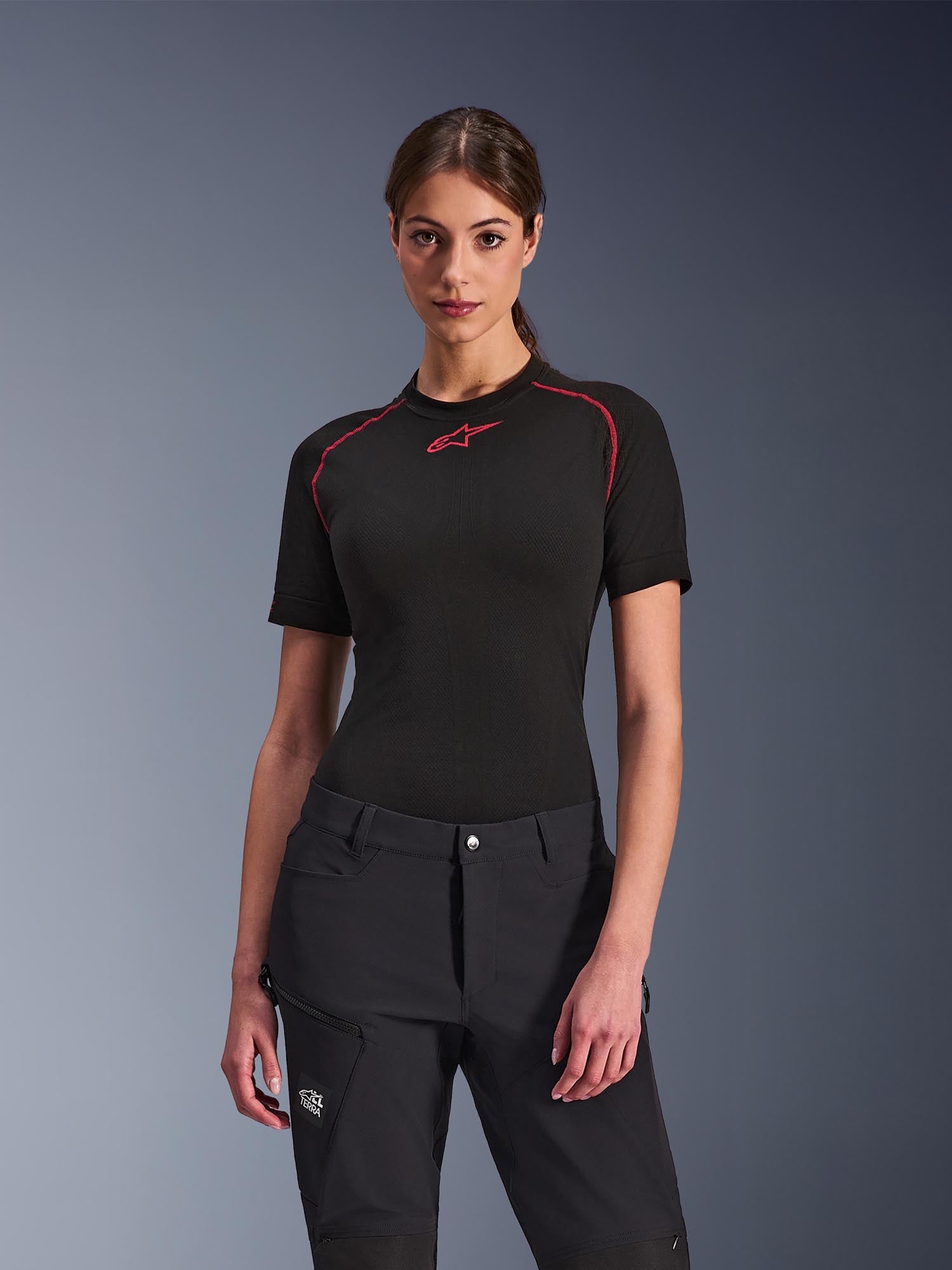 Alpinestars Stella Flex-AST Explorer Dames Motorfiets Textiel Broek Zwart XS Figuur 3