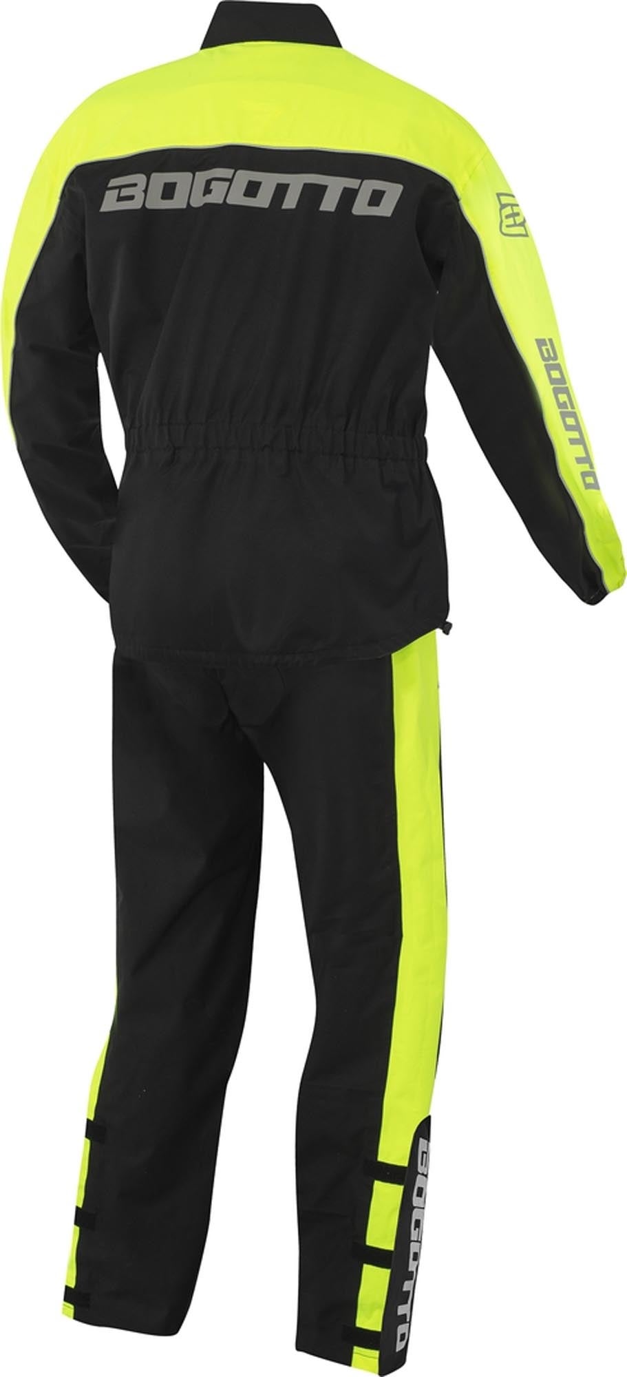 Bogotto Rain Kit Two Piece Motorcycle Rain Suit black/yellow M Figure 2