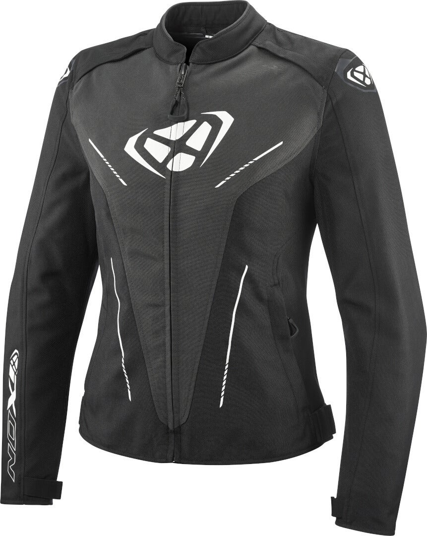 Ixon Prodigy Veste textile imperméable à l’eau pour dames Noir/Blanc M Figure 1