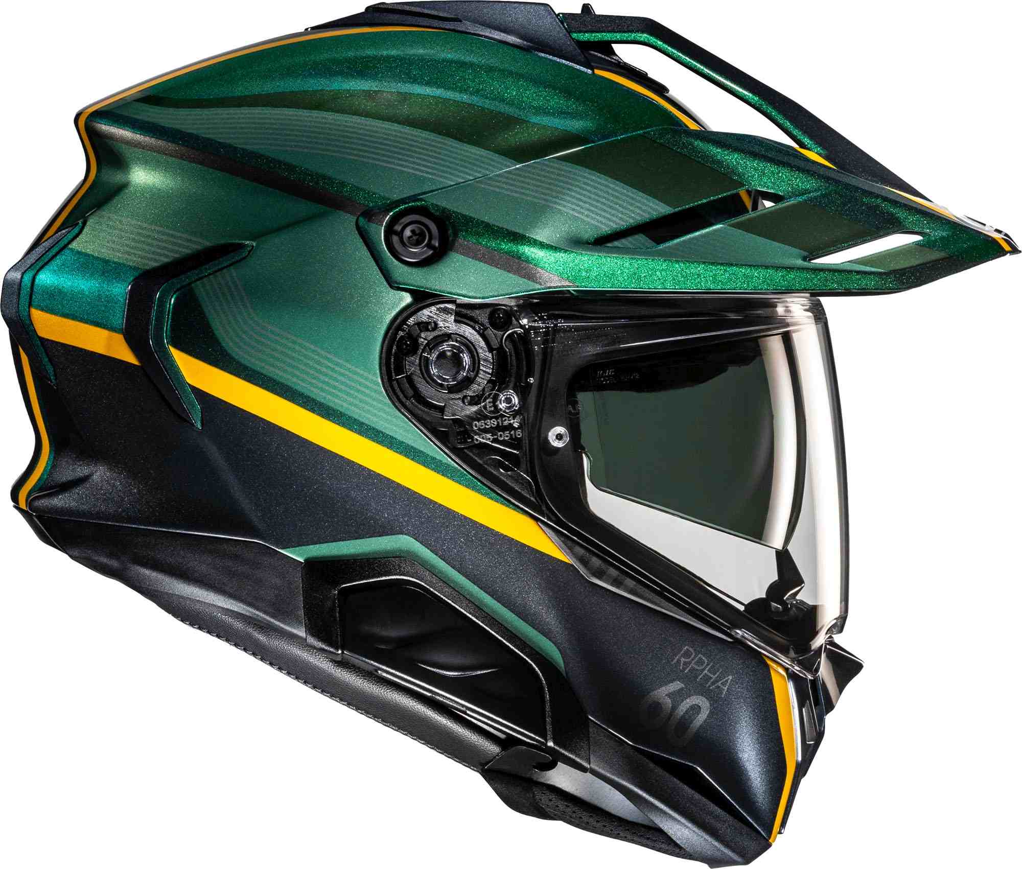 HJC RPHA 60 Arbre Casque d’enduro Noir/Jaune/Vert M (57/58) Figure 4