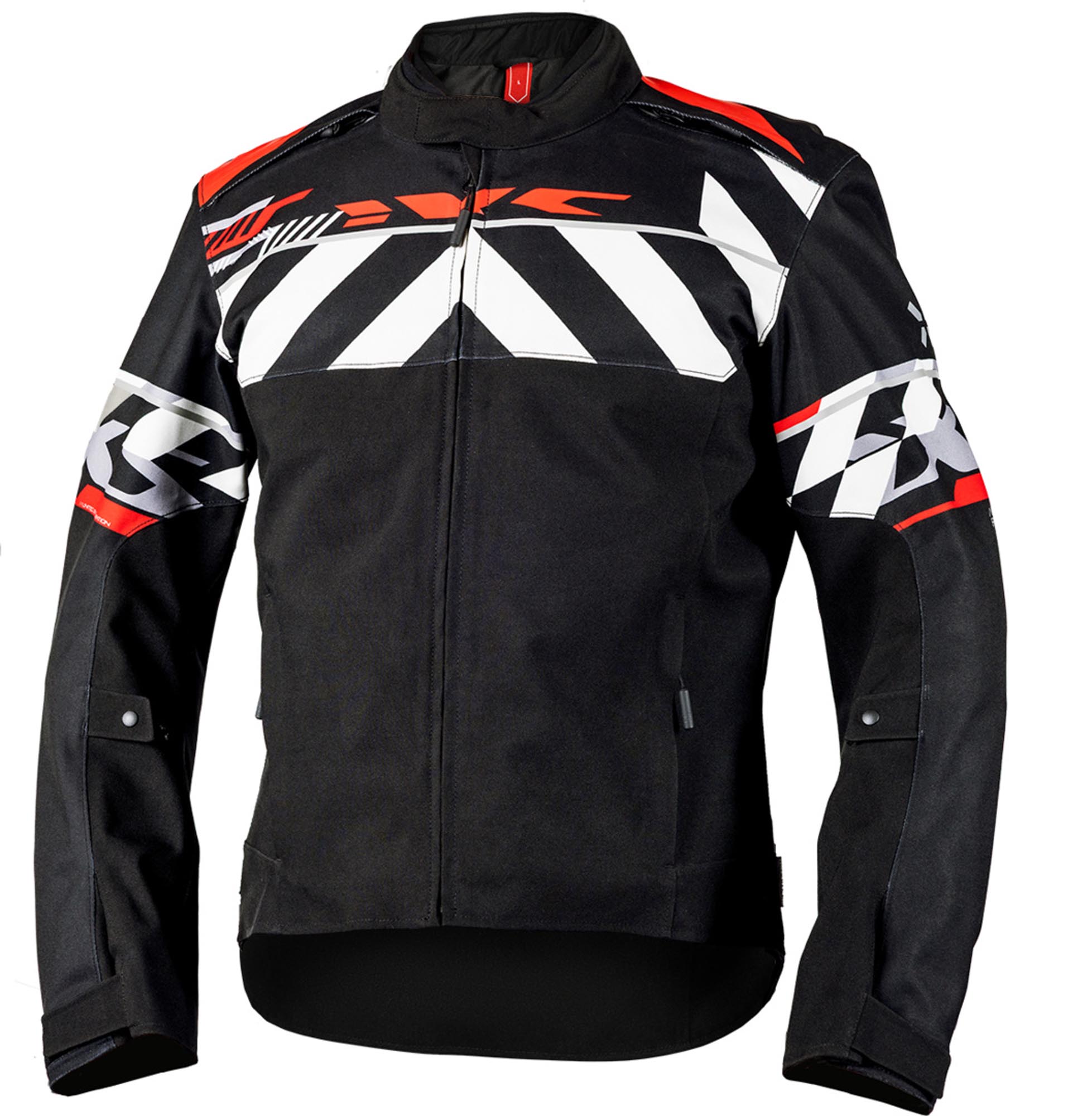 IXS Rapid-STX 2.1 Veste textile moto imperméable Noir/Gris/Rouge L Figure 1