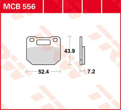TRW Lucas Bremsbelag MCB556 Figur 1