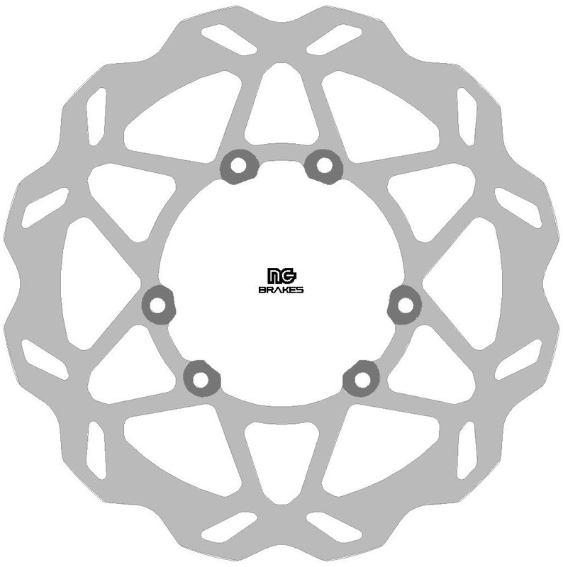 NG BROMSKIVA NG BRAKES Rund fast bromsskiva - fram Figur 2
