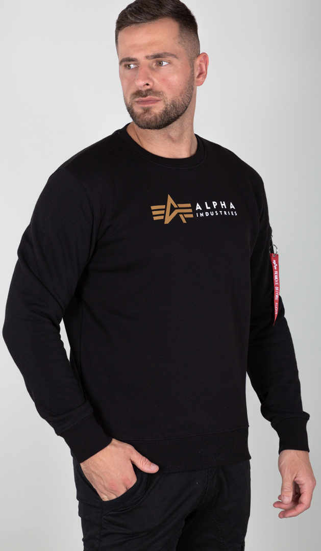 Alpha Industries Label Pullover nero XL Figura 4