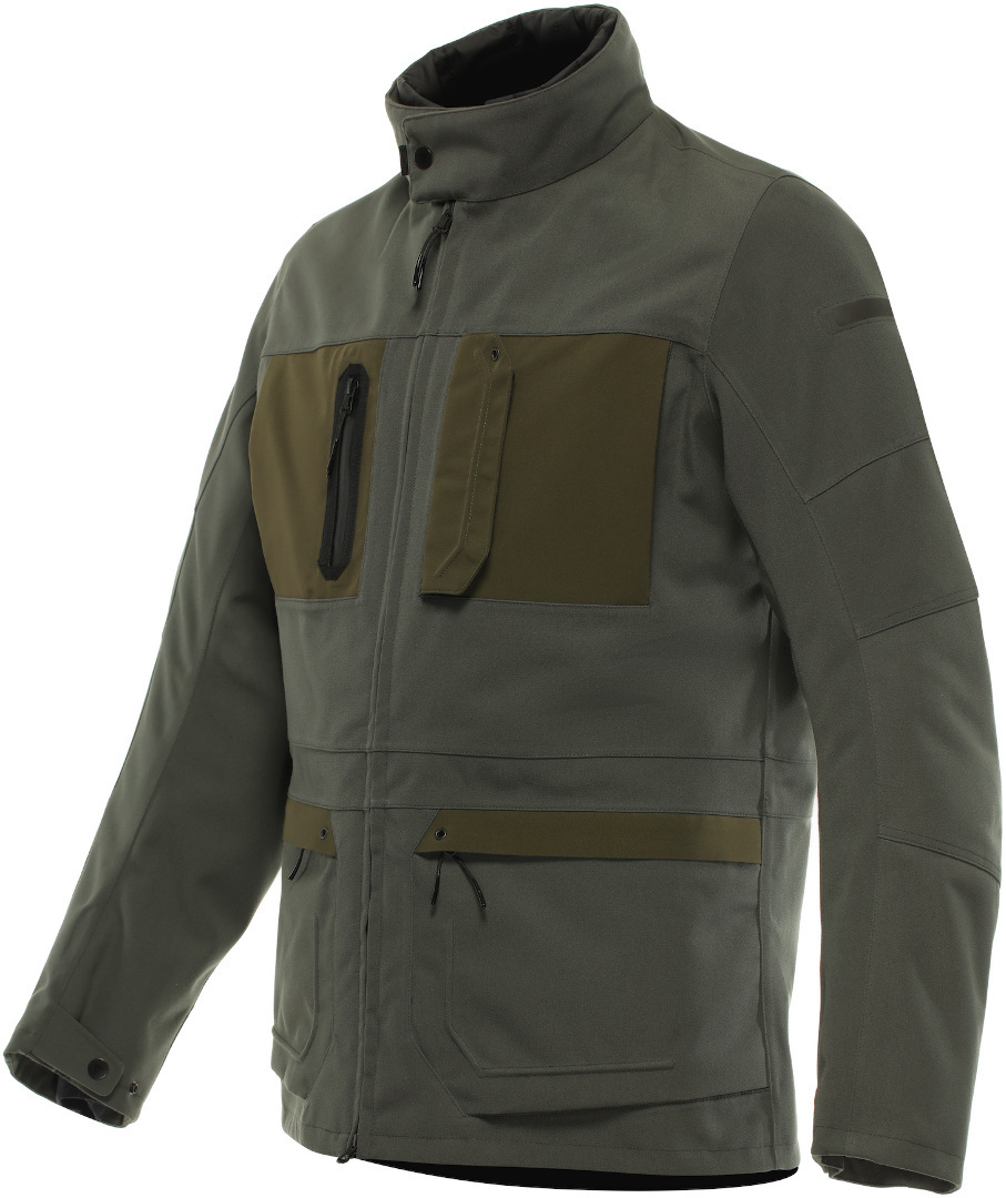Dainese Lambrate Absoluteshell Pro waterproof Motorcycle Textile Jacket dark green 48 Figure 1