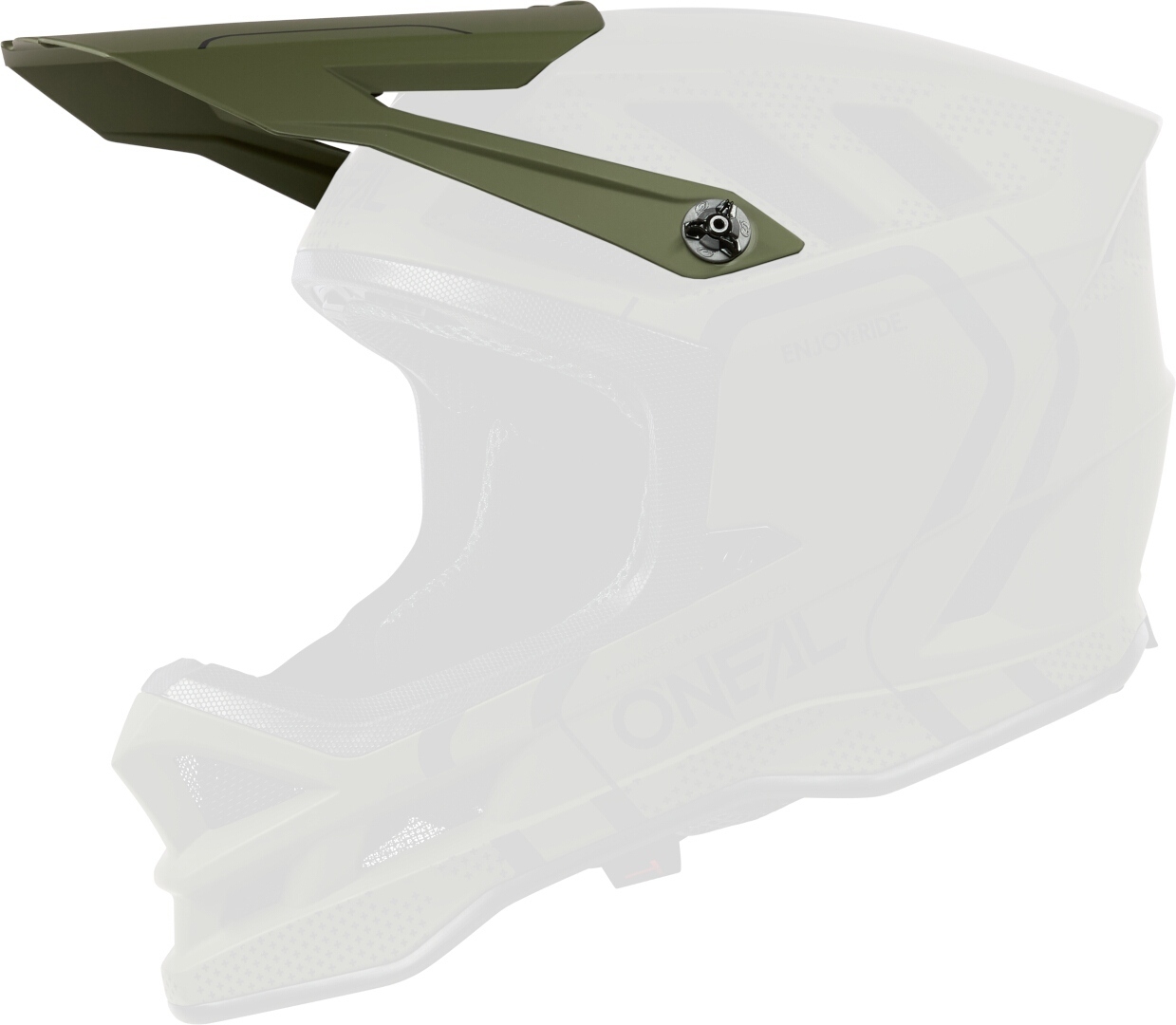 Oneal Blade Polyacrylite Strike Vârful Casca Alb/Roșu Figura 2