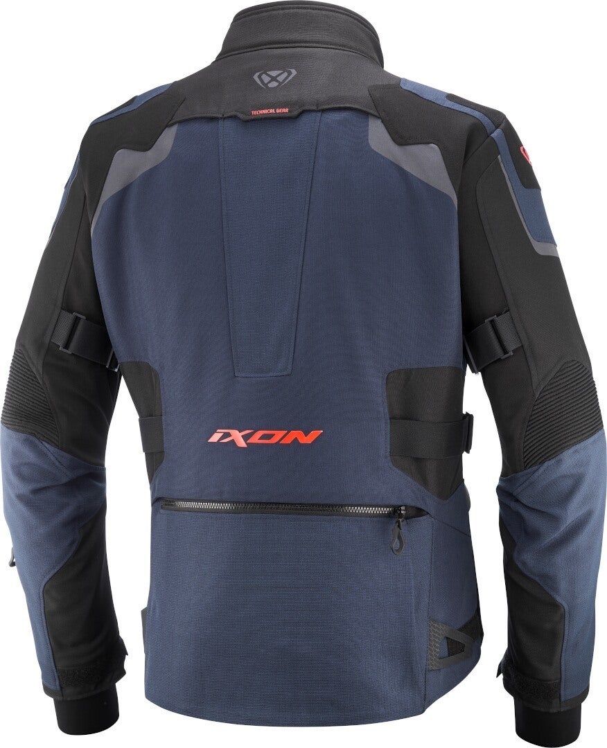 Ixon Odin waterproof Motorcycle Textile Jacket dark blue/red XL Figure 2