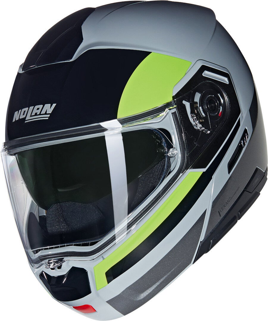 Nolan N90-3 06 Roboto N-Com Casco nero/grigio/verde M (58) Figura 1