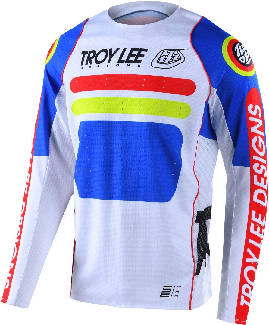 Troy Lee Designs SE Pro Drop In Maglia Motocross Bianco XL Figura 1