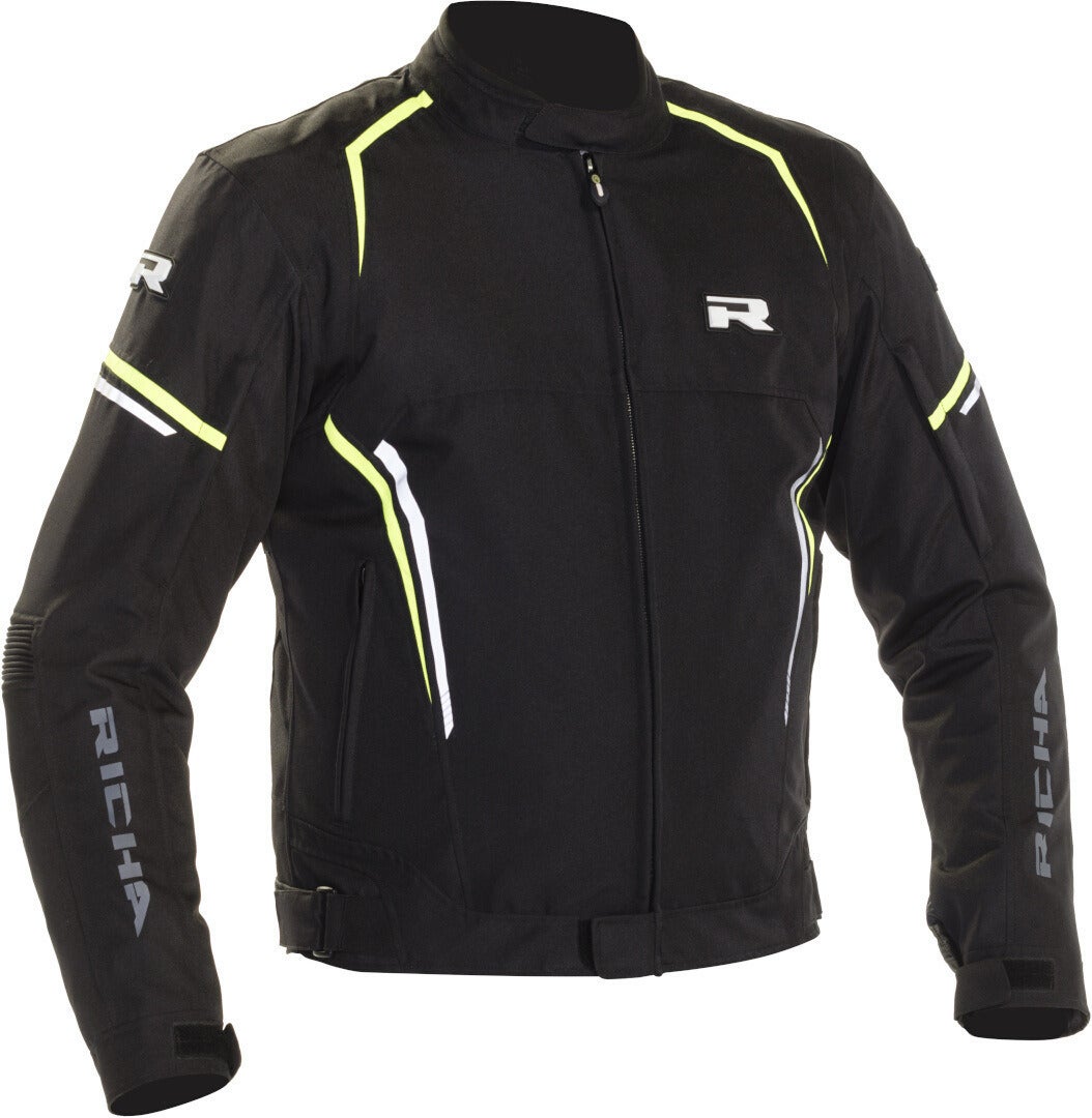 Richa Gotham 2 waterproof Motorcycle Textile Jacket black/yellow 6XL Figure 1