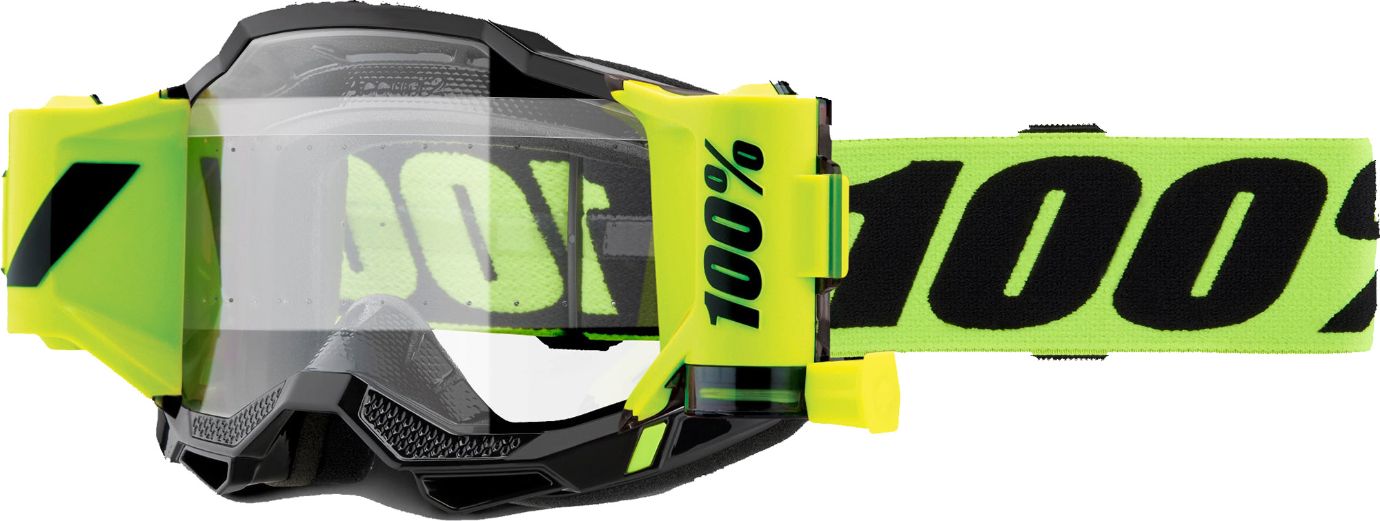 100% Accuri 2 Forecast Motocross Goggles neon yellow Figure 1