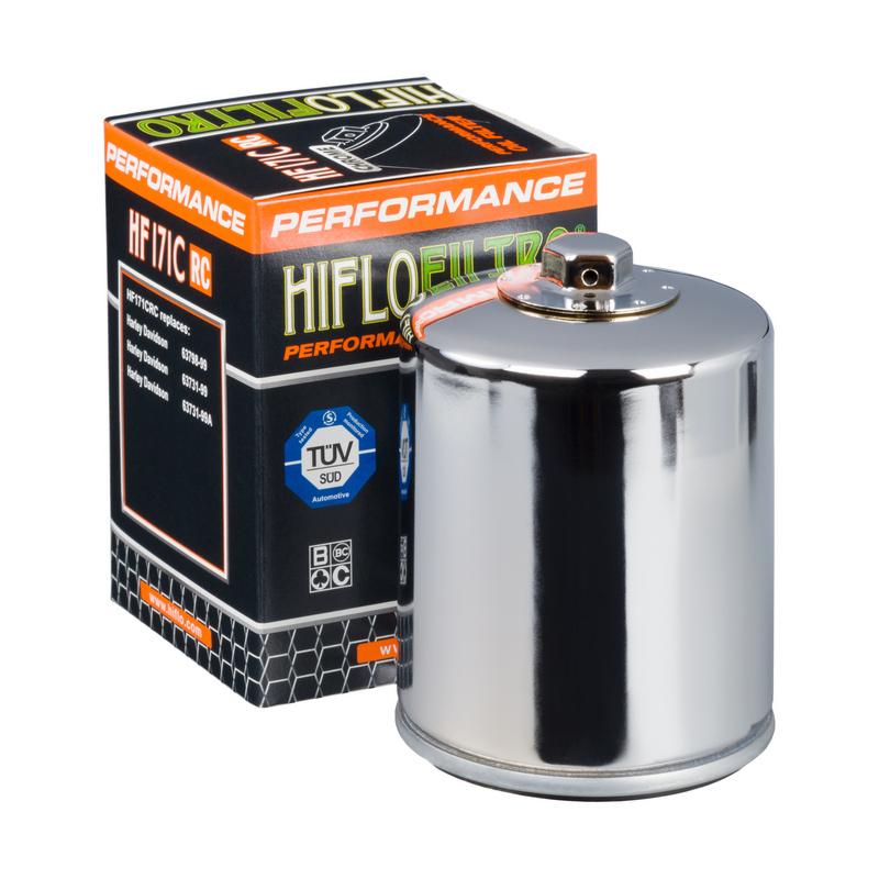 Hiflofiltro Performance oljefilter Krom - HF171CRC Figur 1