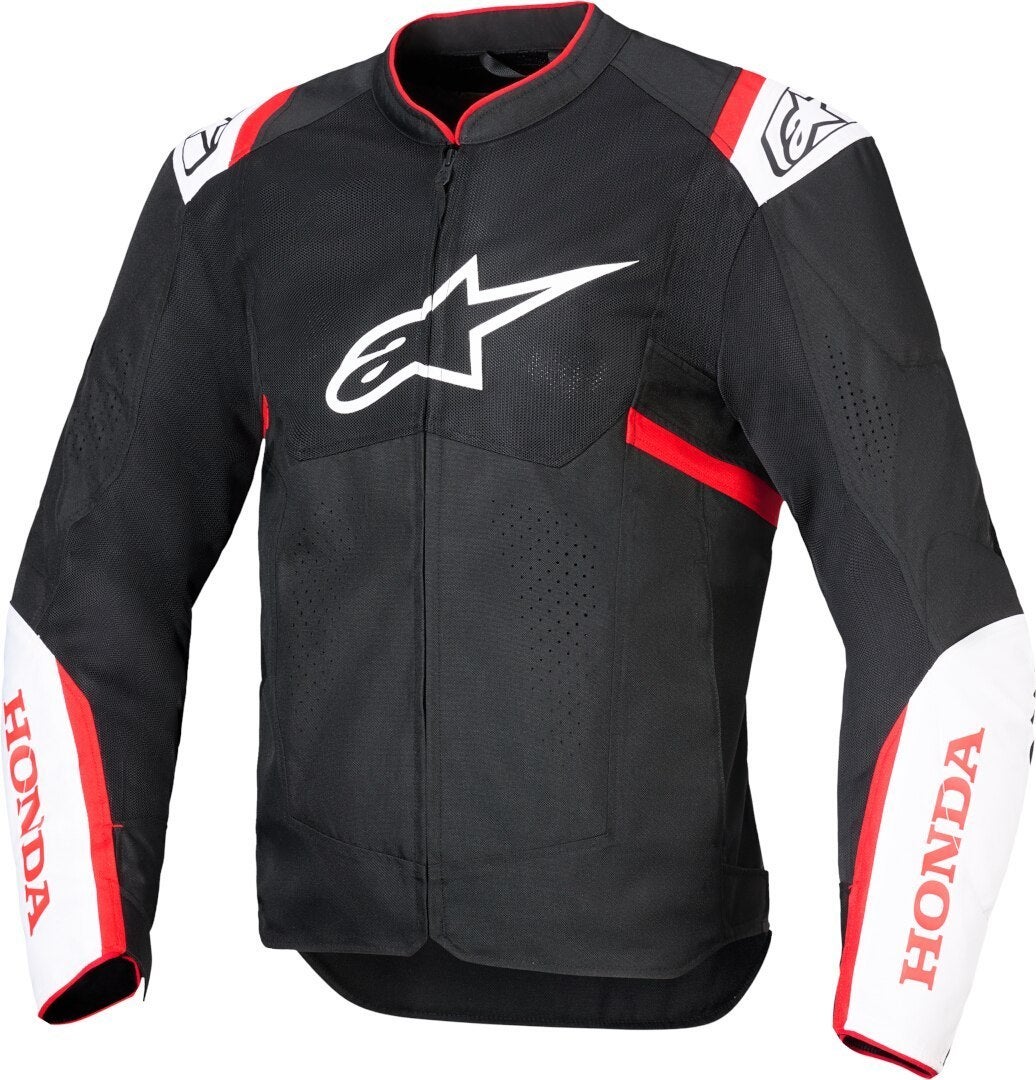Alpinestars Honda T-Sps Air V2 Jaqueta têxtil de motocicleta preto/branco/vermelho 3XL Figura 1