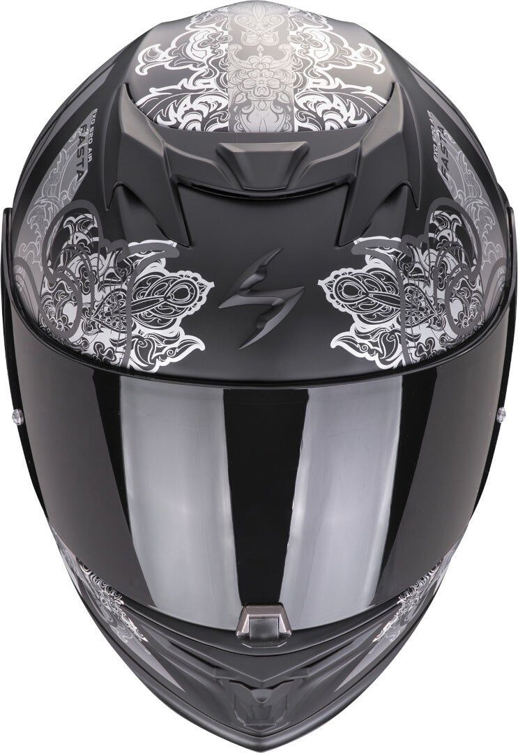 Scorpion Exo-520 Evo Air Fasta Helm schwarz/silber S (55/56) Abbildung 3