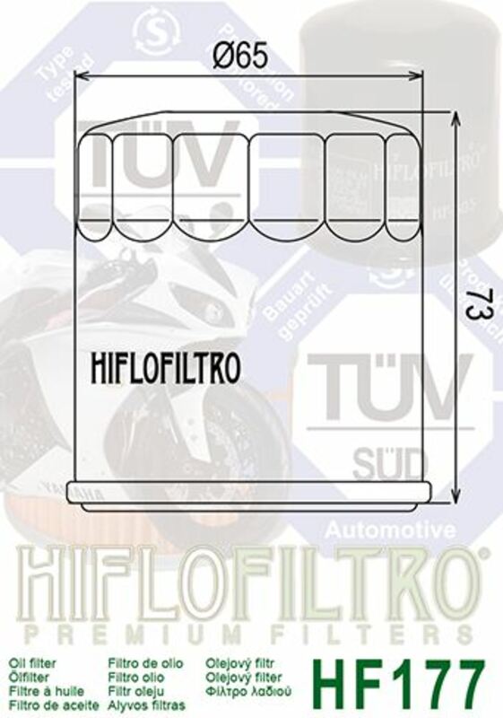 Hiflofiltro Oljefilter - HF177 Figur 3