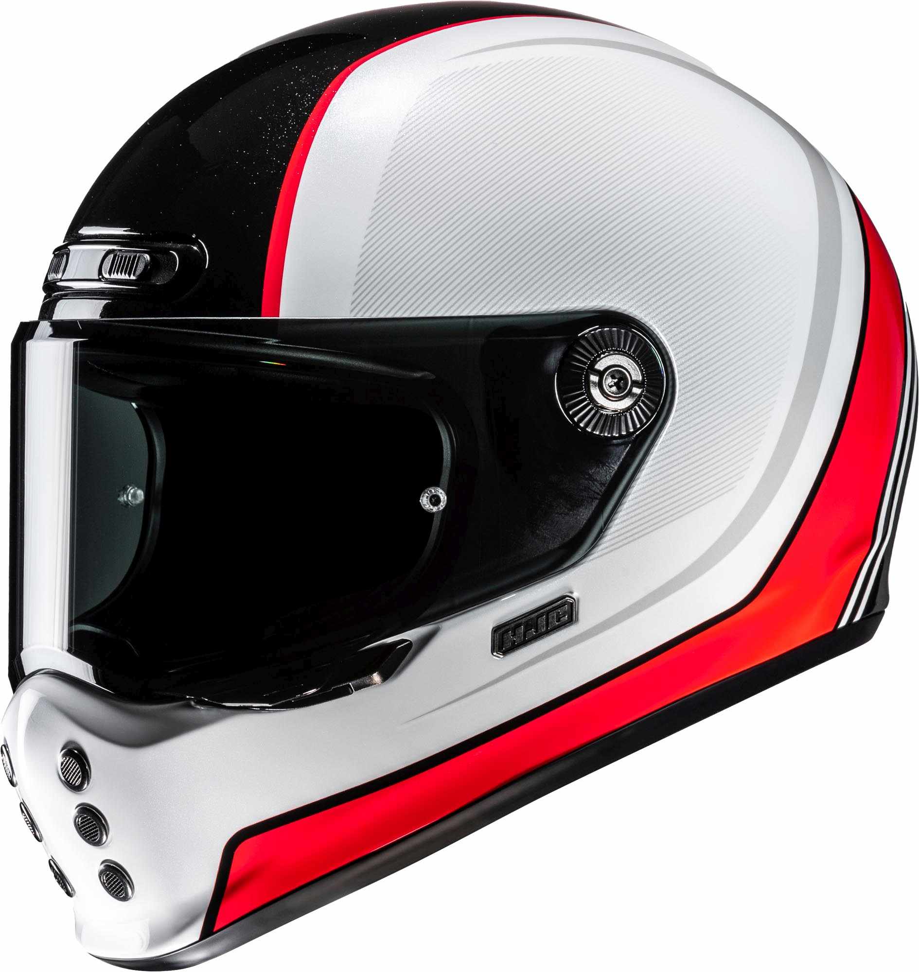 HJC V10 Hodu Casque Noir/Rouge/Blanc M (57/58) Figure 1