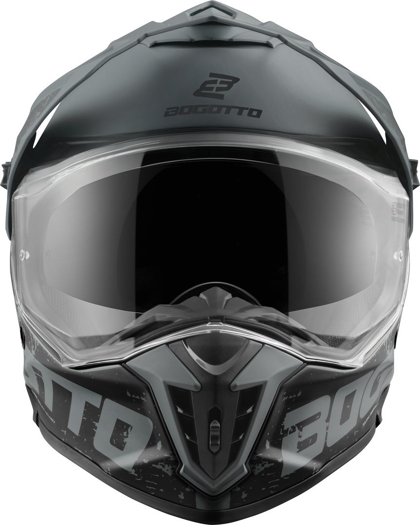 Side view of Bogotto FG-601 Duo Fiberglass Enduro Helmet