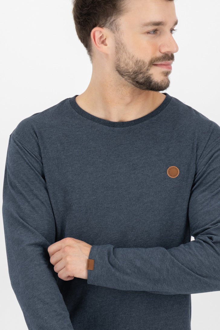 Alife And Kickin AlexAK A Longsleeve Manches longues bleu foncé M Figure 5