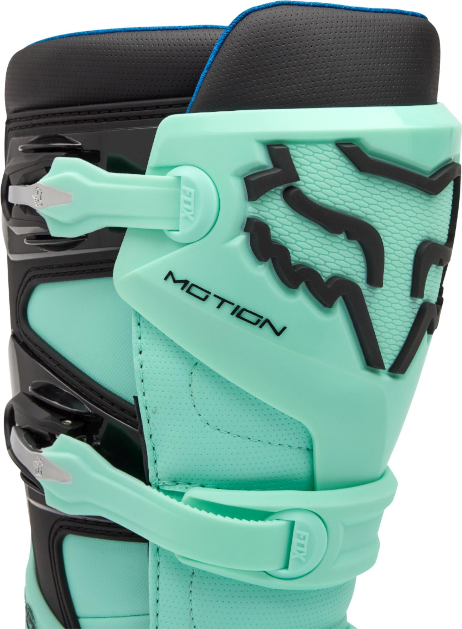 FOX Motion Motocross Boots turquoise 7 Figure 9