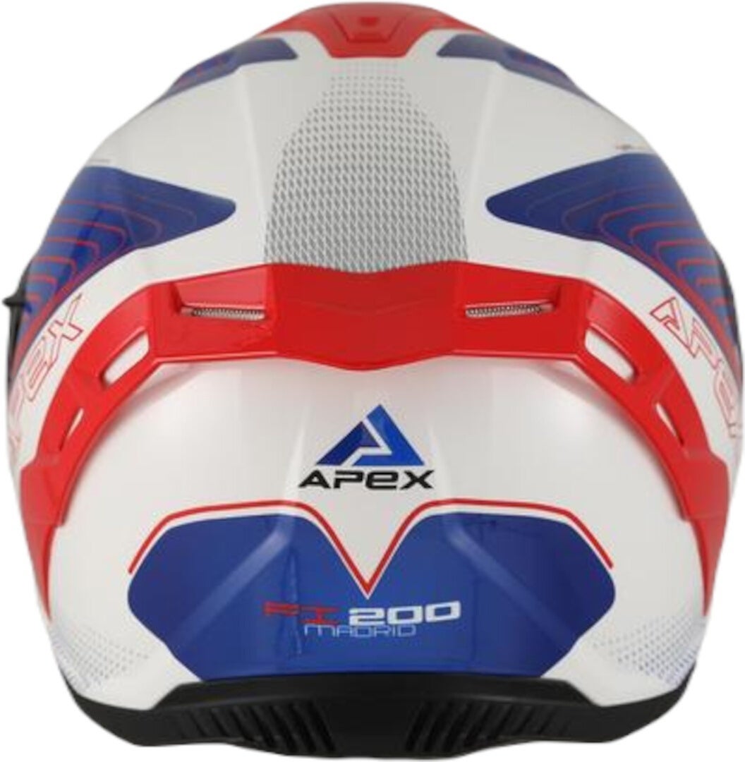 APEX FI200 Madrid Helmet white/blue/red XXL (63/64) Figure 2