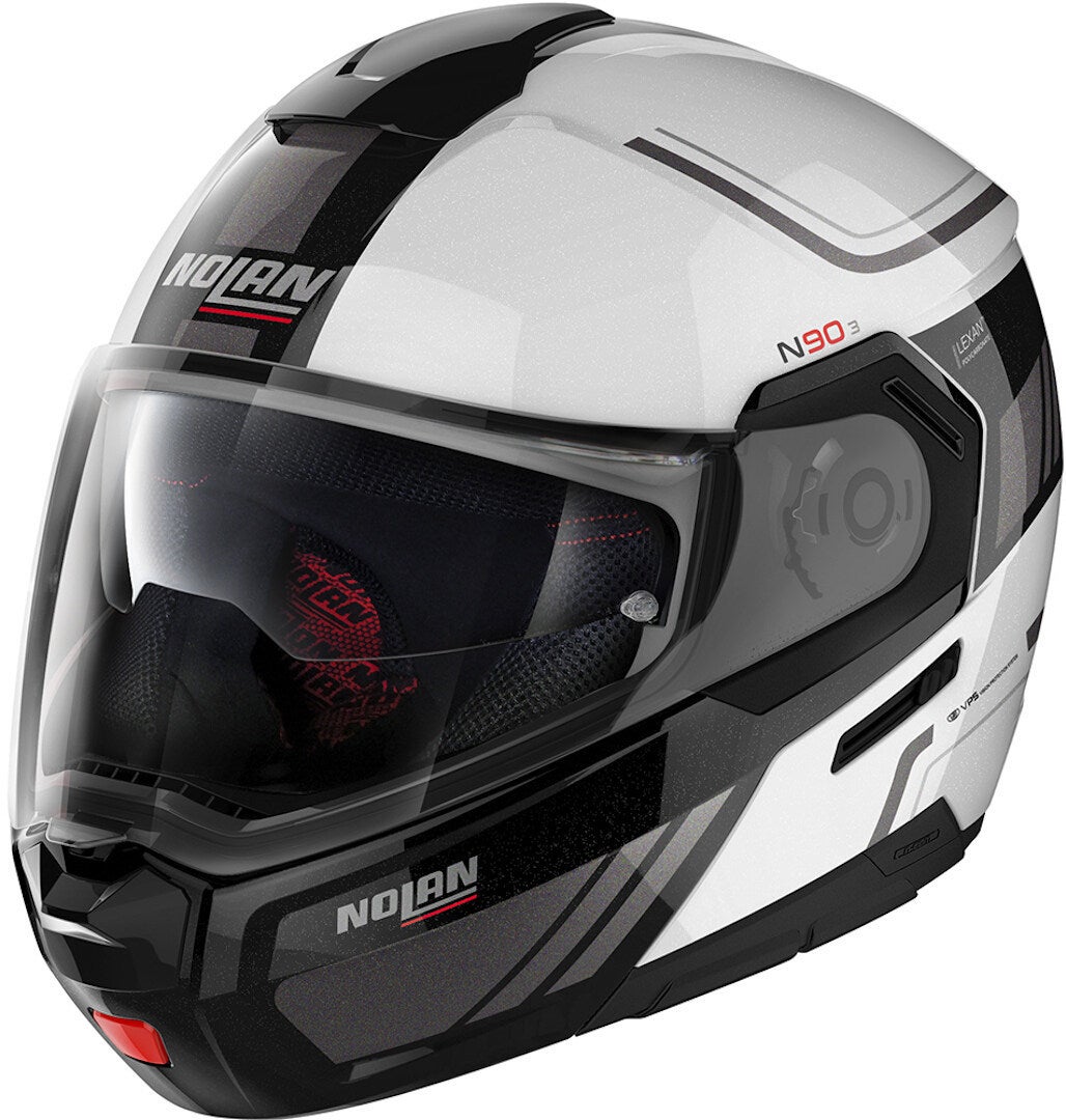 Nolan N90-3 Voyager N-Com Hjelm hvid/sort/grå L (60) Figur 1