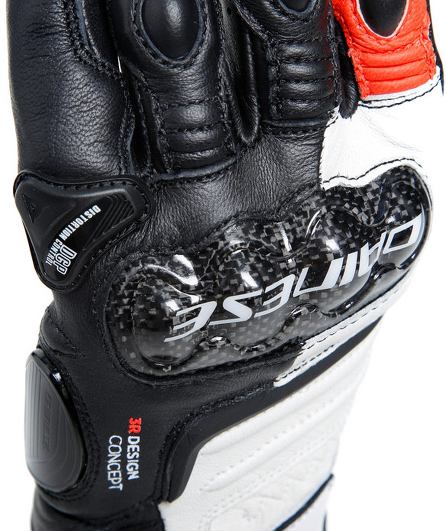 Dainese Carbon 4 Long Mănuși pentru motociclete pentru doamne Negru/Alb/Roșu M Figura 7