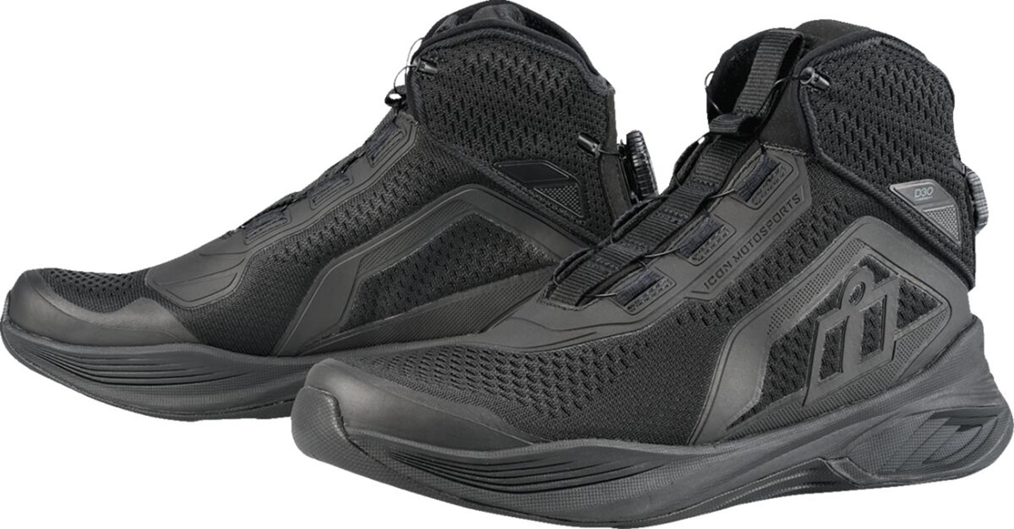 Icon Hooligan AF Scarpe da motociclismo nero 48,5 Figura 3