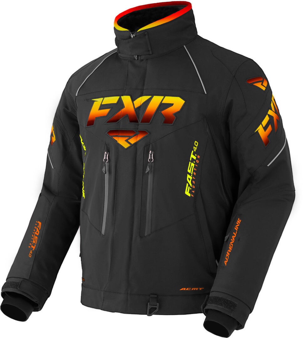 FXR Adrenaline 2-in-1 2023 Snowmobile Jacket black/orange XL Figure 1