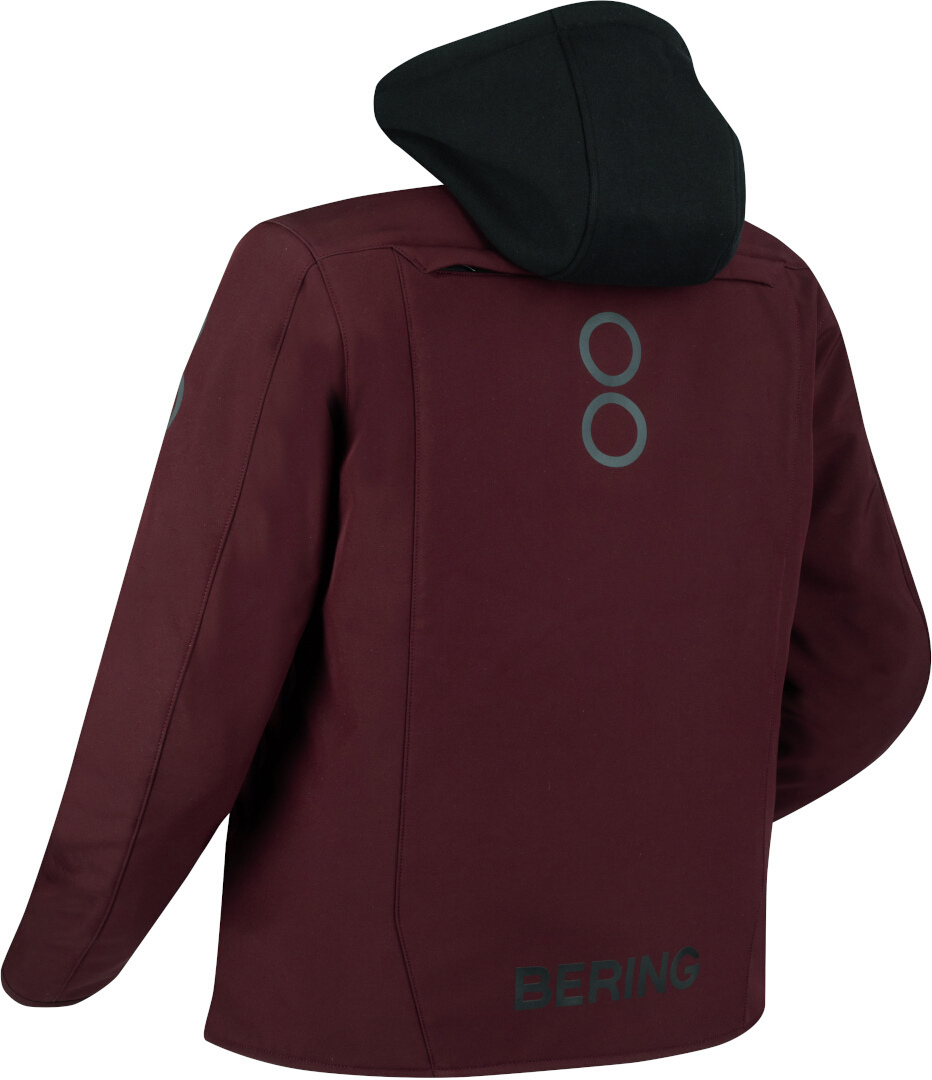 Bering Davis Queen Size impermeabile Giacca tessile moto da donna Rosso Borgogna W-44 Figura 2